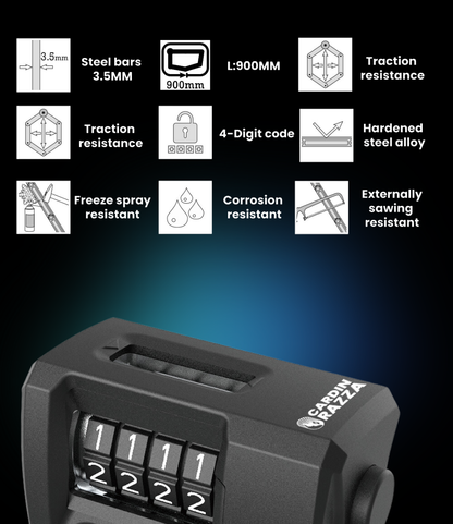 Bike Lock with Smart Tags Socket